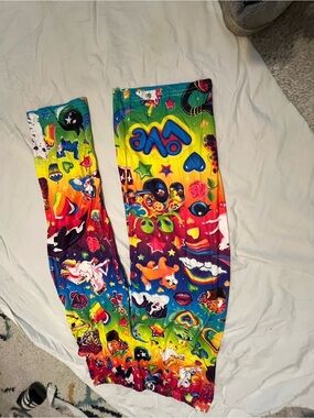 SHEIN Multicolor Rainbow Emoji Print Leggings